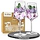 ElbFuchs® Aperitifgläser (2x470 ml) Serie Violet Veil [GESCHENKIDEE] Spülmaschinenfest & robust, Bunte Wein- und Cocktailgläser beliebt für Spritz-Getränke, Hugo, Negroni, Limoncello, u.v.m.