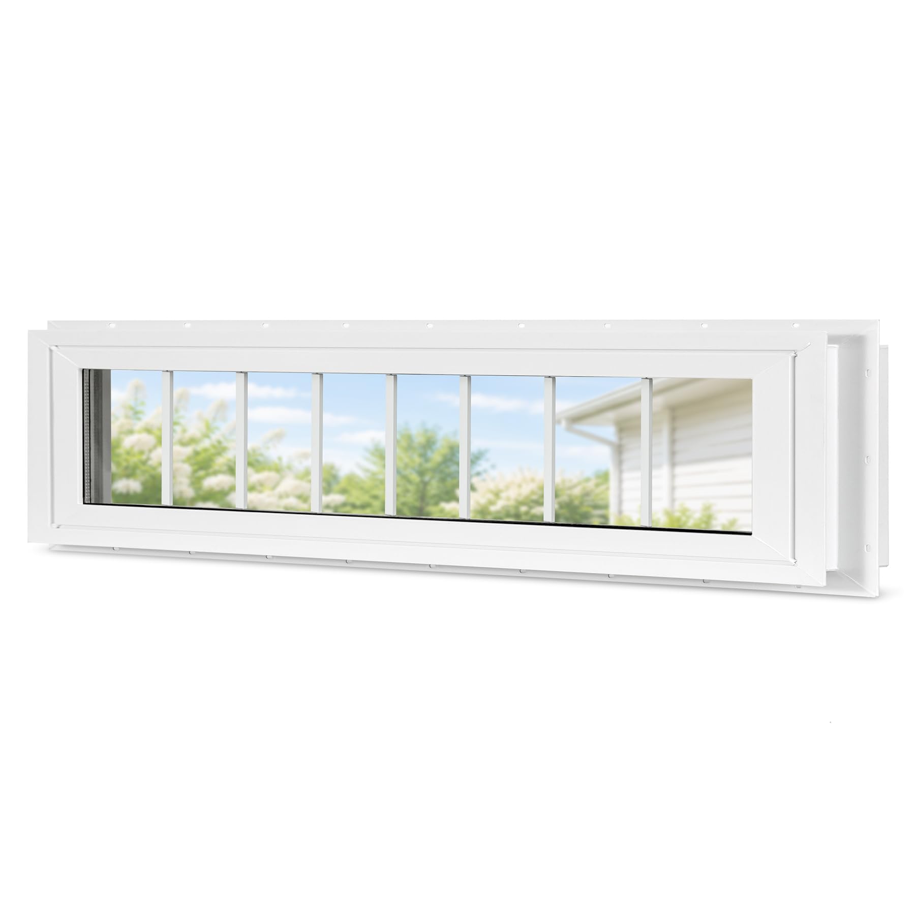 Photo 1 of BOBIBAN Vinyl Transom Window 12" X 60", Fixed Double Pane Glass Windows