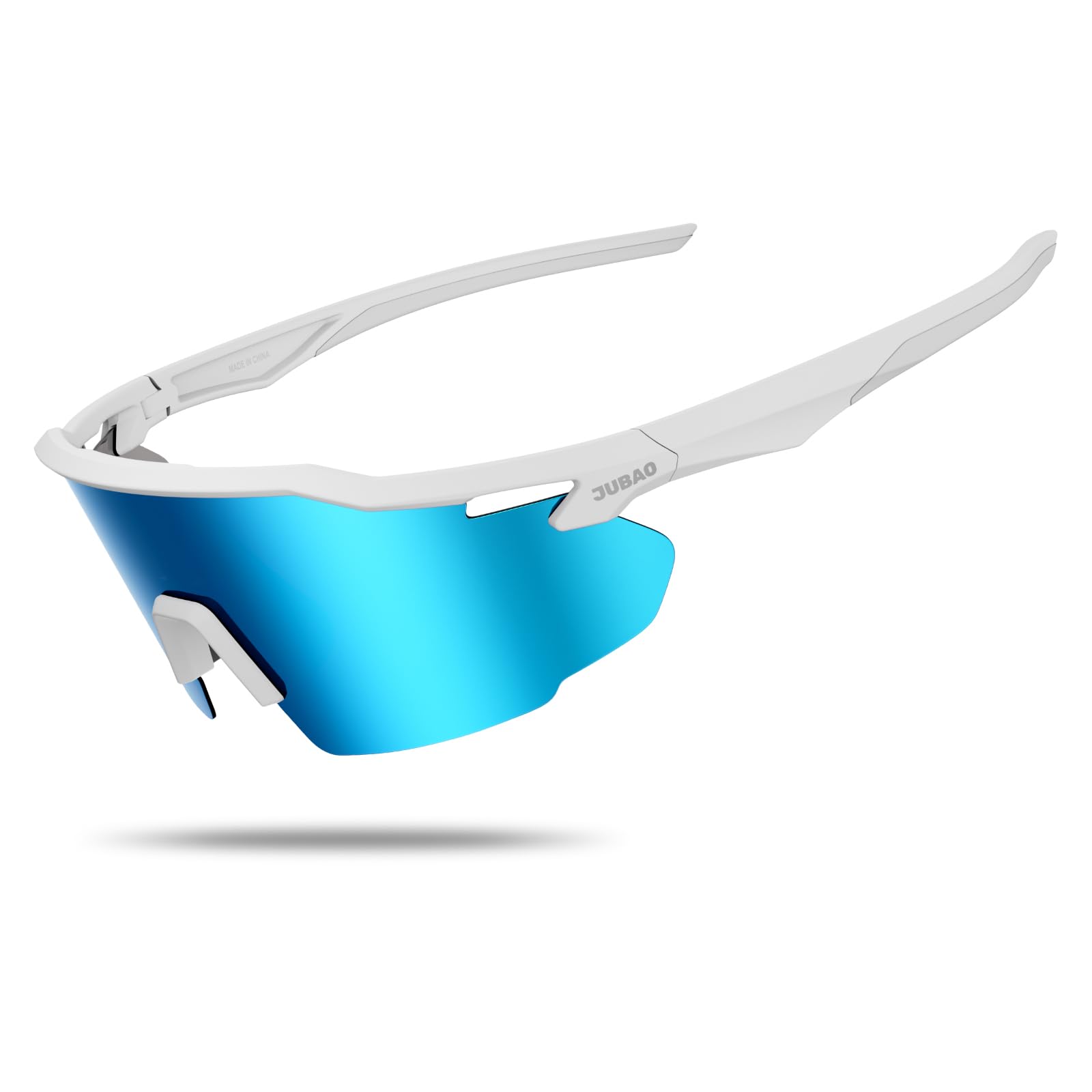 JUBAO Polarised Running Glasses for Men Women UV400 Protection Sports Sunglasses for Cycling Running Fishing Baseball Golf