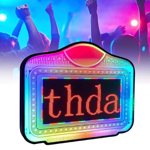 LED Letter Bottle Presenter Color Display Lights with APP Programmable Scroll Play,Hand Holding Light Box Sign for Party,Bar,and More