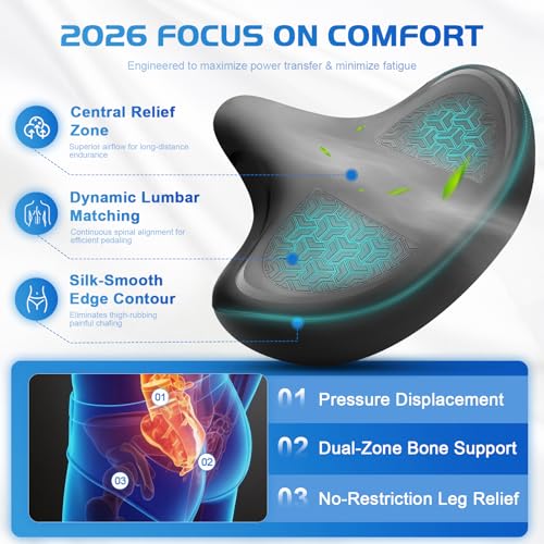 Selle de vélo Peloton surdimensionnée et coussin de remplacement de VTT