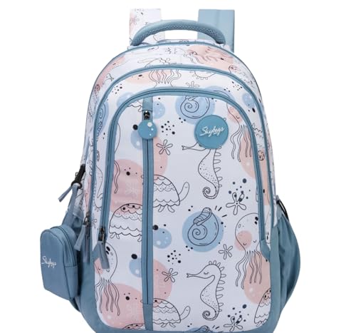Image of Skybags CHARM 01 4 Compartment SCHOOL BACKPACK CAMEO BLUE