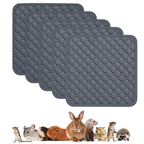 C&C - Forro polar lavable para jaula de cobayas, reutilizable, antideslizante, impermeable, absorbente, para animales pequeños, conejo, chinchilla