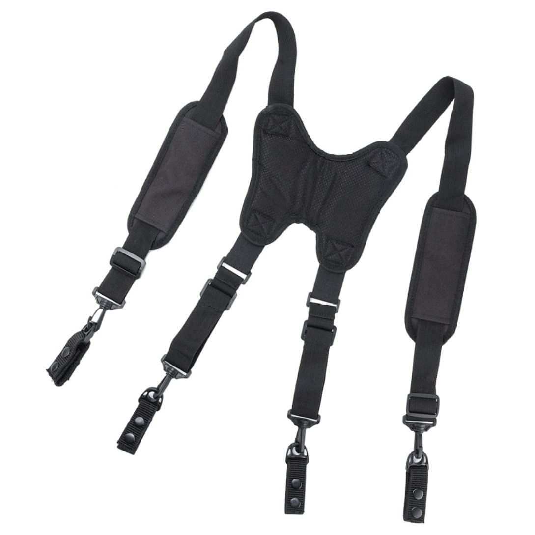 Broteros tirantes de herramientas forma H ajustables acolchados con clips para electricista carpintero