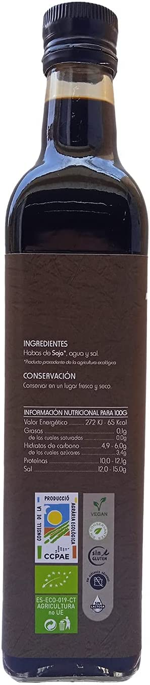 Kensho by Humbert Conti | Salsa de Soja Tamari | Sin Gluten | Fermentación Natural | Ecológico | 100% Soja | 5 L.