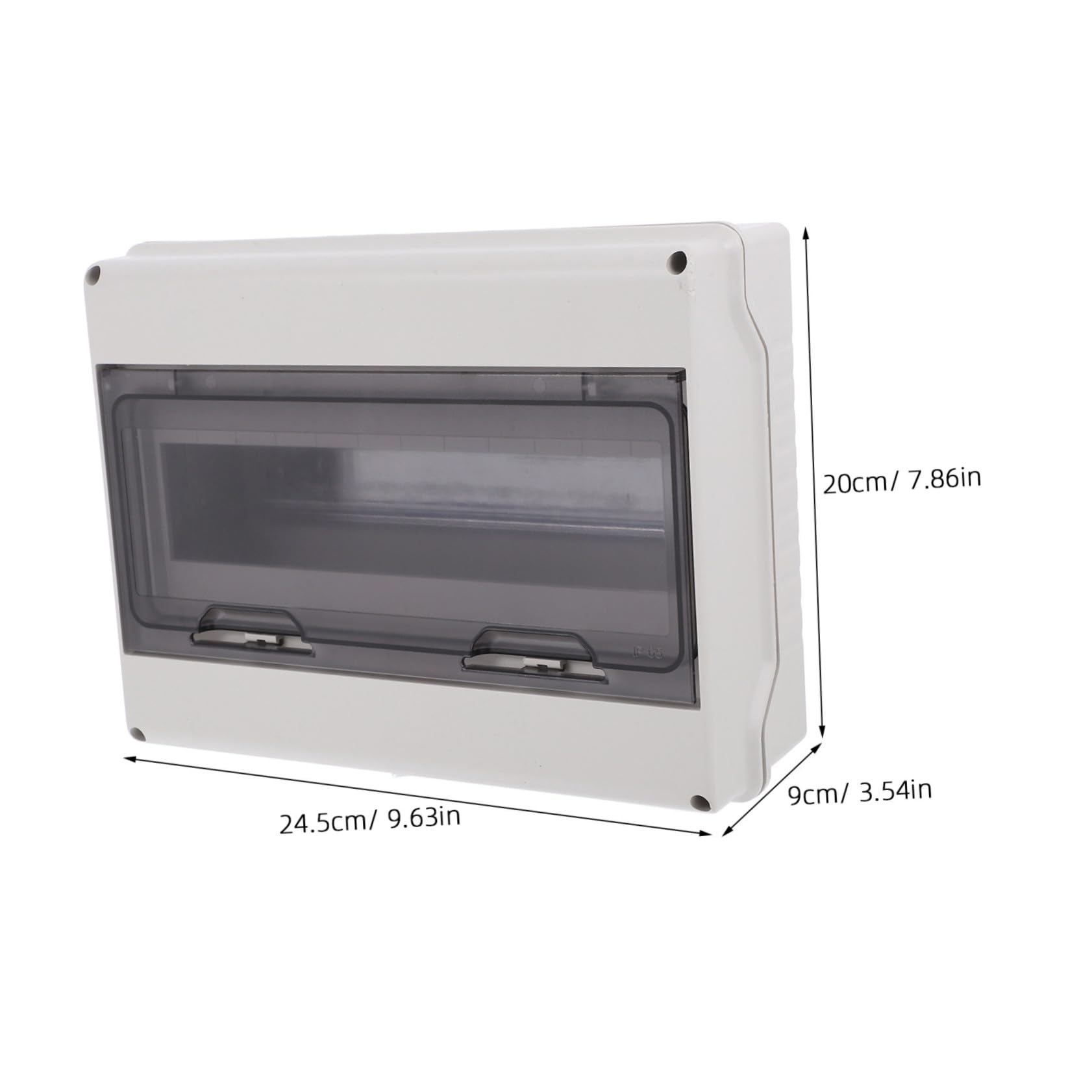 Wasserdichte Außenanschlussdose Verteilerbox mit Transparentem Klappdeckel Din Norm Elektrische Verteilerbox für Haus Wohnmobil Solarinstallationen Wetterfeste Stromverteilerbox