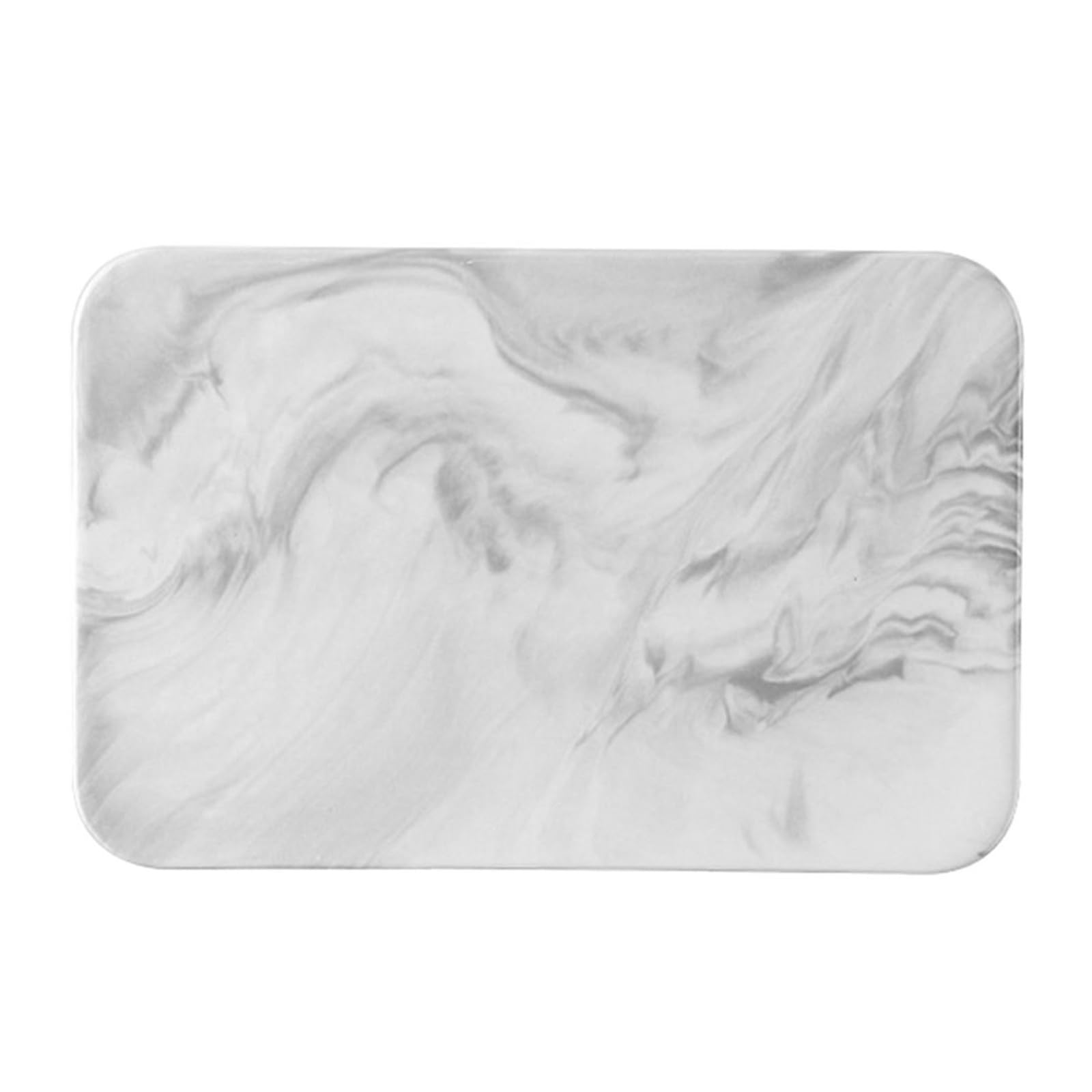 TOPBATHY Planche à découper en céramique veinée Planche à découper pour aliments, viande, fruits, sushis et pain Plateau rectangulaire de 10,31 x 6,29 x 0,39 po Facile à nettoyer