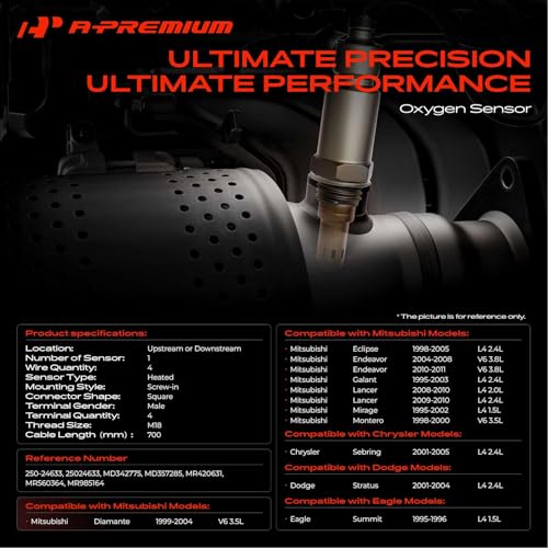 Sensor de Oxígeno Calefactable A-Premium Compatible Mitsubishi y Chrysler miniatura 2