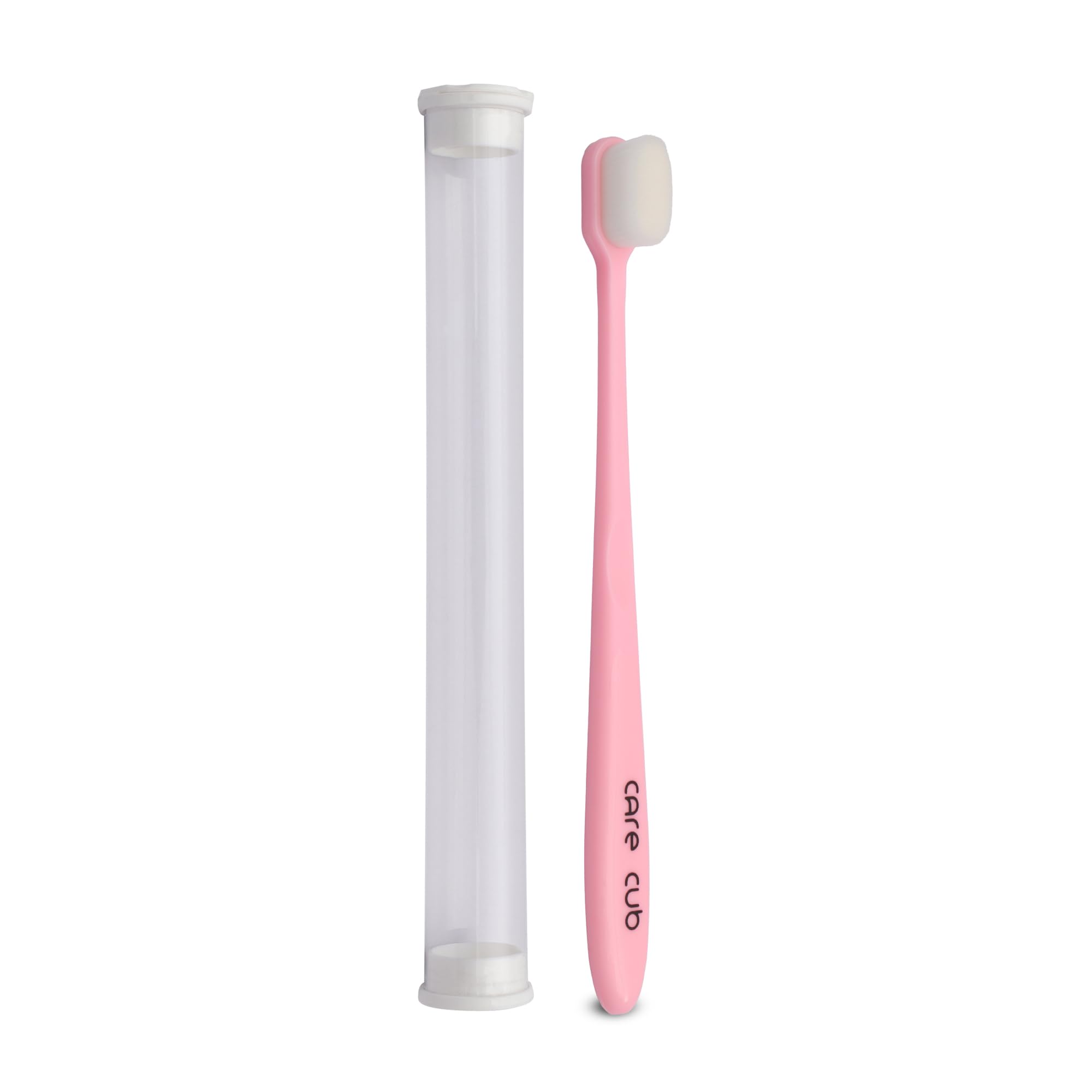 CARE CUB Pink Flat Manual Toothbrushes With White Bristles - Bpa-Free, Ultra Soft Micro Nano Bristles For Sensitive Teeth, Suitable For 8+ & Adults (B0CVL9NC3W) Amazon Price History, Amazon Price Tracker