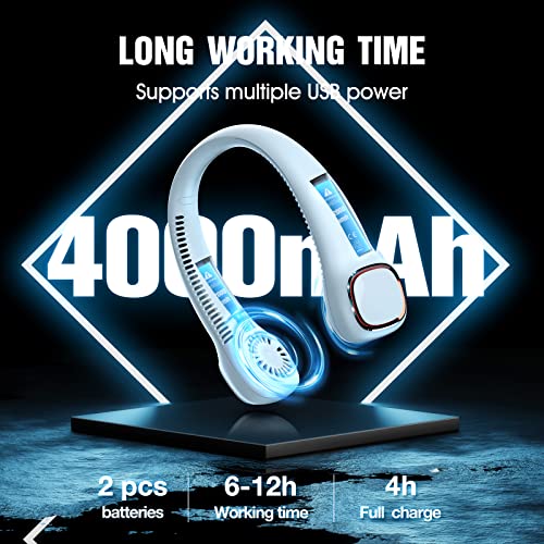 Urmaxs 6000 mAh Ventilatore da collo