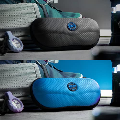 Image of BLUPOND Sunglasses Case Semi Hard EVA Shell with Metal Hanging Hook Belt Clip Sun Glasses Storage