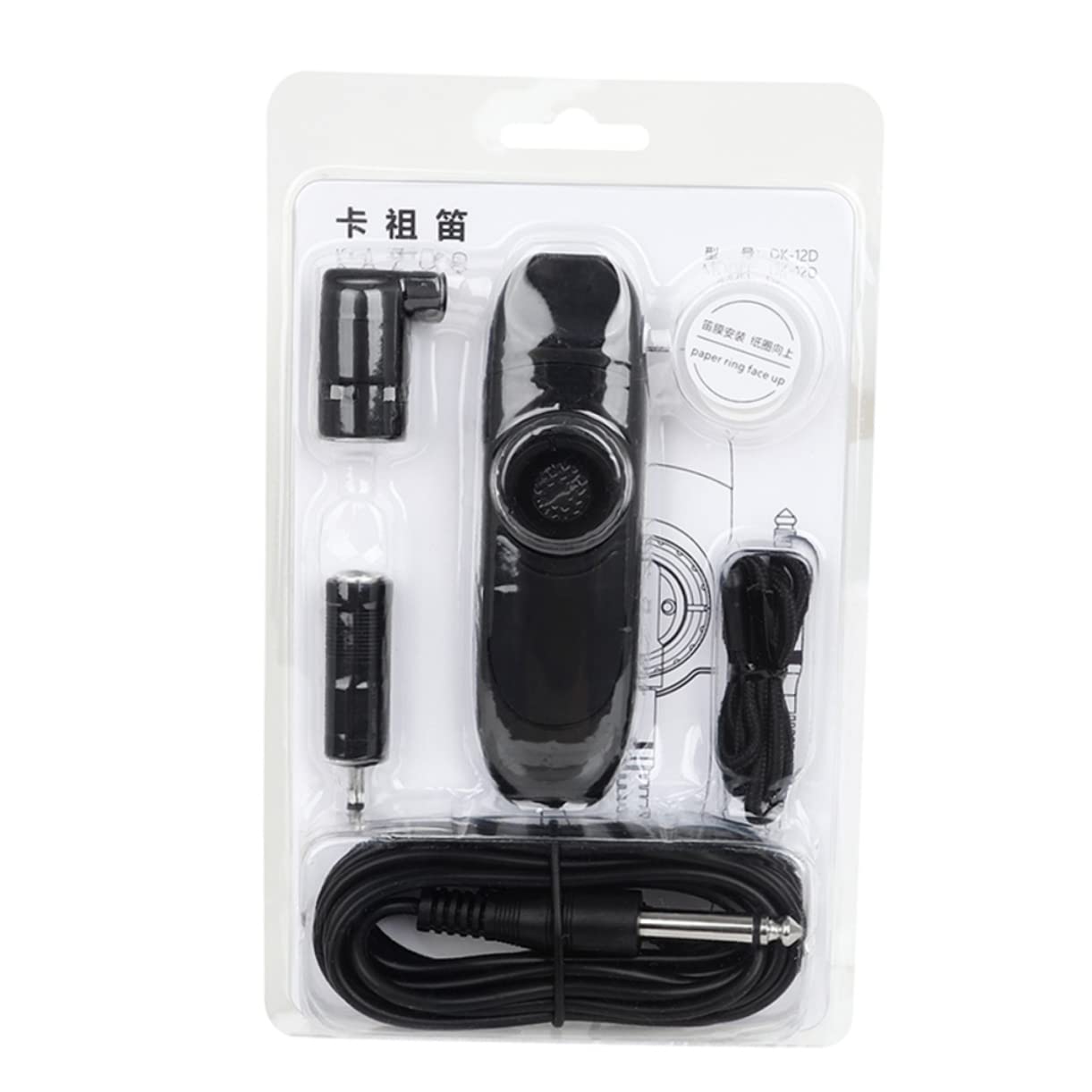 Kazoo de Abs Profesional para Niños Negro Eléctrico y Principiantes