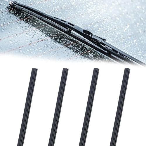 EUGENEKELLY 4 pcs 800 mm 32 pouces de joints de rechange en caoutchouc pour essuie-glace universel, joints en caoutchouc pour essuie-glace, joints de rechange...