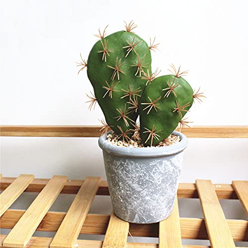 Hinyoco 6 Pcs Artificial Cactus Faux Cactus Plant Flower Arrangement Green Plant Material For Home Office Decoration #TOP3