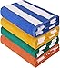 Produktbild Utopia Towels - 4er Pack XXL Strandtuch Baumwolle Cabana Stripe - 76 x 152 cm (blau, gelb, grün, orange)