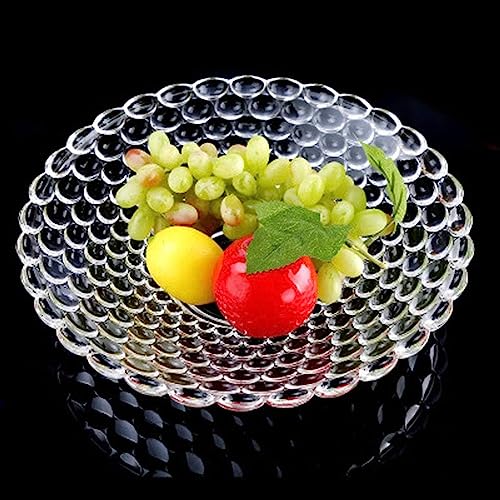 Frutero, cuenco grande de cristal de plomo para decoración de frutas, ensaladas y centros de mesa, elegante bandeja decorativa de cristal