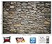 GREAT ART Poster – Grey Stonewall – Picture Decoration Realistic Wall Cladding Optic Stone Pattern Modern Industrial Design Look Image Photo Decor Wall Mural (55x39.4in - 140x100cm)