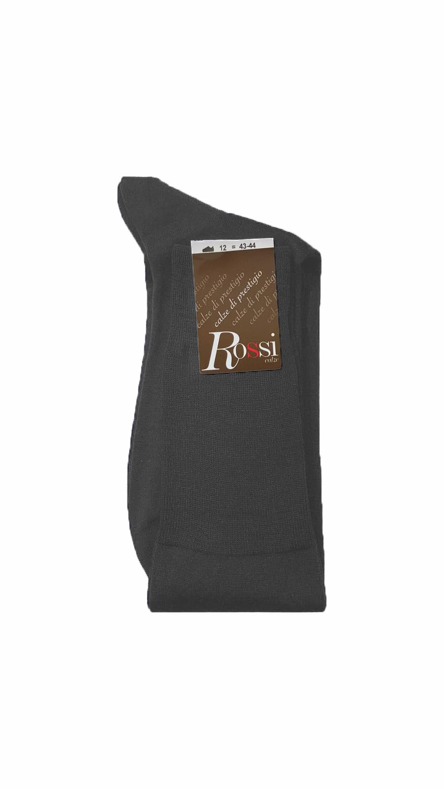 6 Paia Calza Uomo Lunga 504 ROSSI in Lana Rimagliata a Mano – Calde, Eleganti e Confortevoli, Ideali per l’Inverno – Disponibili in Nero, Antracite, Blu e Francese