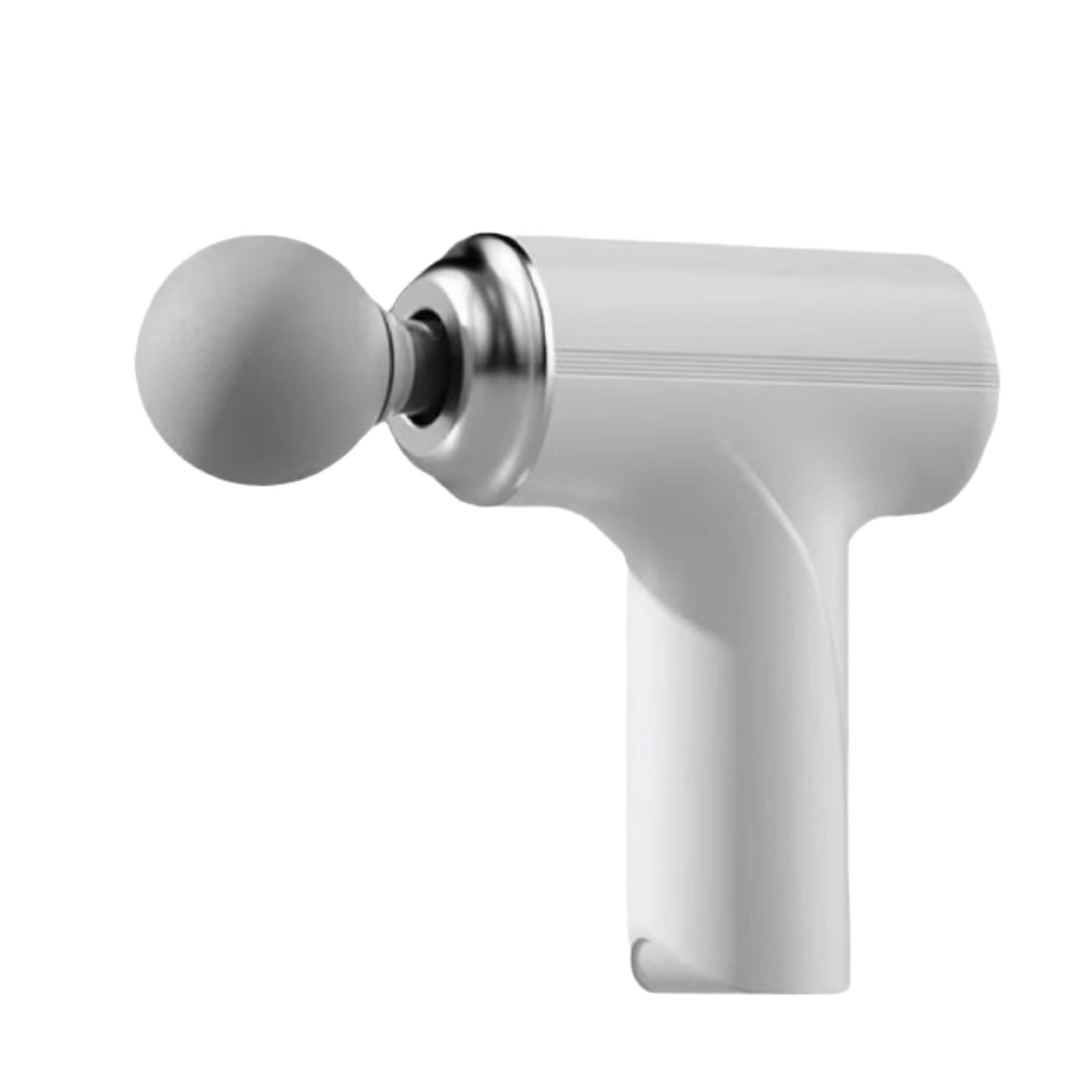 Multifunctional Plastic Massage Gun with 4 Massages Heads Compact Percussion Massager Portable Percussion Electric Muscle Massager Adjustable(Wei�)