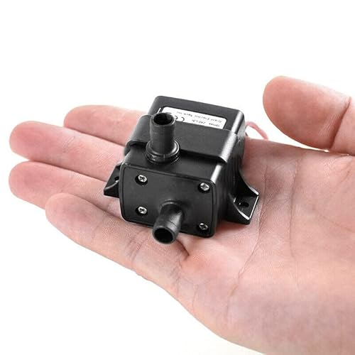 Retoo Mini Wasserpumpe 12V, Submersible Aquariumpumpe 240L/H 4.8W, Brushless Klein Tauchpumpe, Springbrunnenpumpe, Kreiselpumpe, Düsendurchmesser 8 mm, Ohne Stecker,