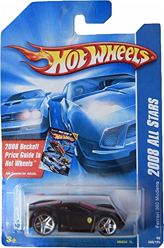 Hot Wheels Ferrari 360 Modena, [Black] 2008 All Stars 68/196