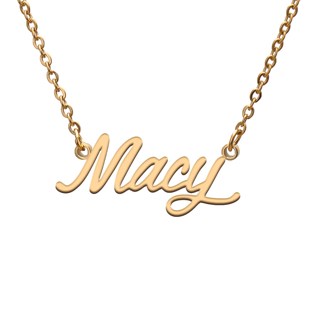 Name Tag Necklaces for Her His Friends Familys Relationship Memory Jewelry Gift