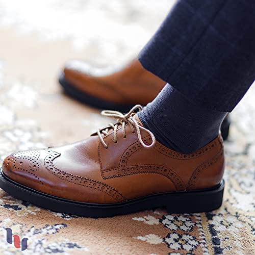 Hugh Ugoli Mens Cotton Dress Socks, Plain Colors, Regular Fit, Crew, Casual Socks, Shoe Size 6 to 15 (3 Pack)4