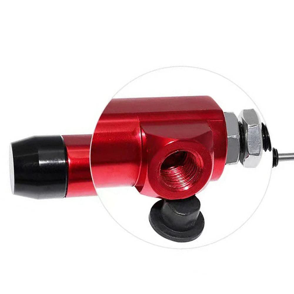 Pompe de frein d'embrayage hydraulique universelle en alliage d'aluminium pour véhicule tout-terrain de moto ATV, pompe de frein à levier de maître-cylindre d'embrayage hydraulique CNC, rouge