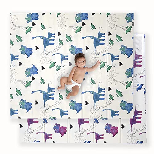 Image of JumpOff Jo Foldable Foam Play Mat – Large Waterproof Baby & Toddler Activity Floor Mat, Double-Sided 70 x 59 Inch Play Surface
