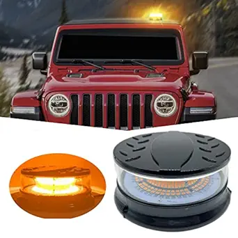 TOPKU Amber LED Beacon Strobe Light, LED Strobe Light,LED Warning Safety Flashing Beacon Lights with Magnetic(Amber?