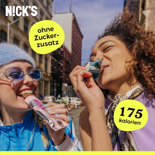 NICKS Keto Riegel Peanuts n fudge, Schokolade Erdnüsse Karamell Snacks, 175 Kalorien, 4,1 Net carbs, ohne Zuckerzusatz, Glutenfrei, Low carb Süssigkeiten (15x40g)