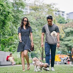 FDJASGY-Small-Pet-Sling-Carrier-Hands-Free-Reversible-Pet-Papoose-Bag-Tote-Bag-with-a-Pocket-Safety-Belt-Dog-Cat-for-Outdoor-Travel-Gray-Stripe - Cucciolini Doodles   FDJASGY-Small-Pet-Sling-Carrier-Hands-Free-Reversible-Pet-Papoose-Bag-Tote-Bag-with-a-Pocket-Safety-Belt-Dog-Cat-for-Outdoor-Travel-Gray-Stripe