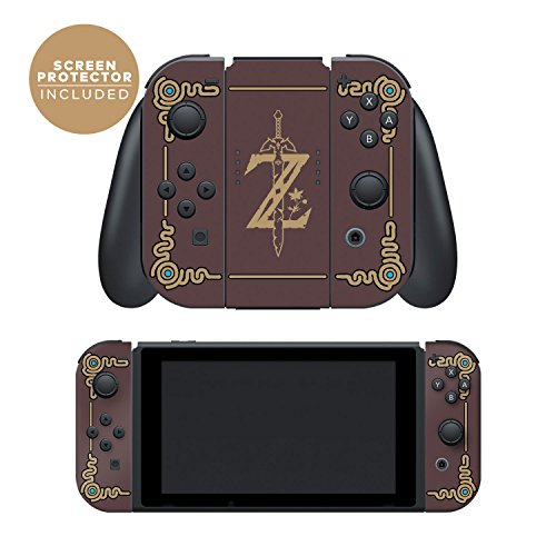 Controller Gear Nintendo Switch Skin & Screen Protector Set, Officially Licensed By Nintendo - The Legend of Zelda: Breath of the Wild: Controller Gear Nintendo Switch Skin & Screen Protector Set, Officially Licensed By Nintendo - The Legend of Zelda: Breath of the Wild: