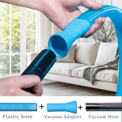 Dryer Vent Cleaner Kit with Dryer Vacuum Hose Attachment Suitable for Most Vacuum Cleaners, Twrrnbv Dryer Cleaner Lint Brush Remover, Duct Cleaning Tool for Laundry Room, Cleaning Accessories (Blue) by TWRRNBV - Used condition - Image 6