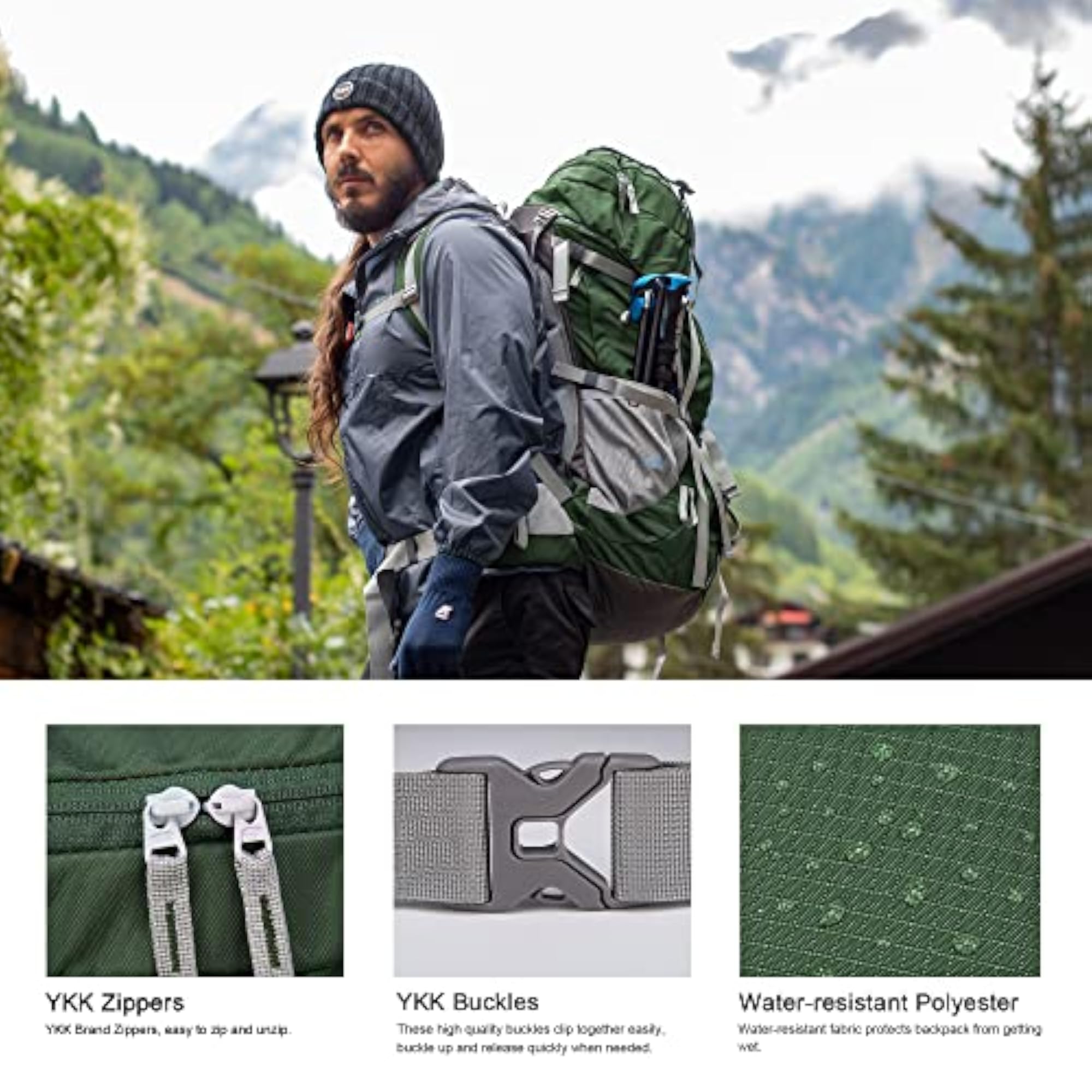 70L/75L Internal Frame Hiking Backpack