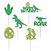 Ercadio 24 Pack Dinosaur 1st Cupcake Toppers Green 1 Rex Roar Dinosaur Cupcake Picks Dino Egg Happy Birthday Cupcake Toppers Dino Theme Baby Shower Birthday Party Cake Decorations Supplies