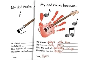 CJ&M Funny Birthday Day Card for Dad, Humor Five Star Review Card