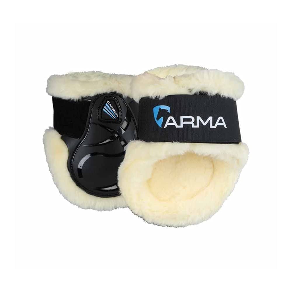 Shires Arma Carbon SupaFleece Fetlock Boots - Black Full