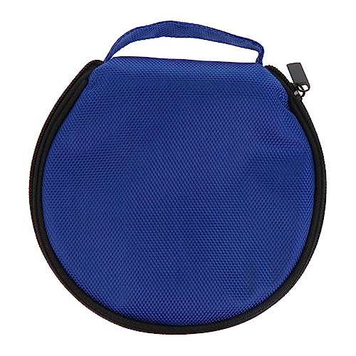 KICHOUSE CD Holder Pouch Capacity Storage Bag Portable Disc Protector with Zipper for Travel Home Use Space Saving Design with Hanging Rope Stylish CD Case