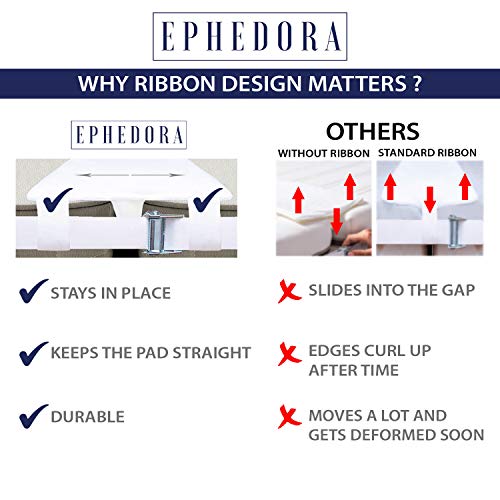 EPHEDORA Extrabreiter Bettbrückenverbinder, Doppel- zu King-Size-Konverter-Kit mit Gurt, verstellbarer Matratzenverbinder für Bett, rutschfest, Aufbewahrungstasche im Lieferumfang enthalten - Image 6