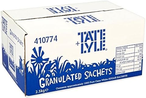 Tate & LyleWhite Sugar Sachets 1000 per Pack - Pack of 2