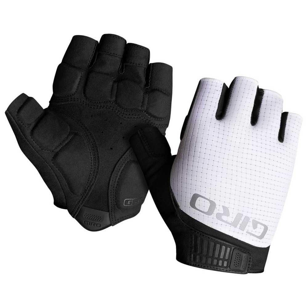 Giro Bravo II Gel Men Road Cycling Gloves - White (2024) Medium