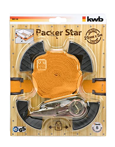 Correa con tensor de carraca KWB 9831-00 resistente para fijación de equipajes 3