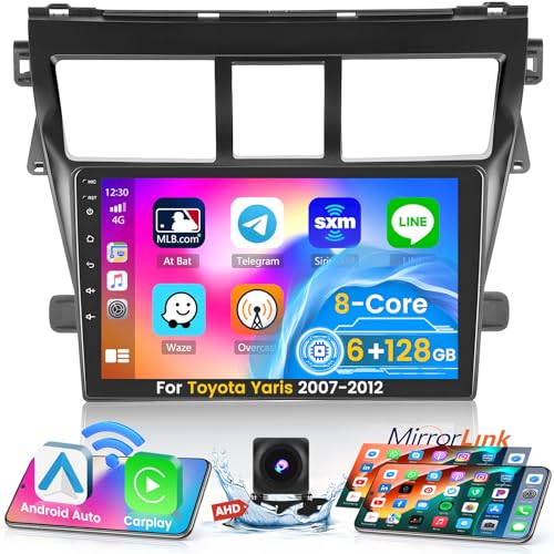 Recopilación de pantalla vios 32 disponible en línea. 40 Roinvou [8 Núcleo 6G+128G para Toyota Yaris Vios 2007-2012 Android Radio con Carplay/Android Auto Inalámbricos, Estéreo de Coche con Pantalla Táctil IPS de 9 Pulgadas, con BT...