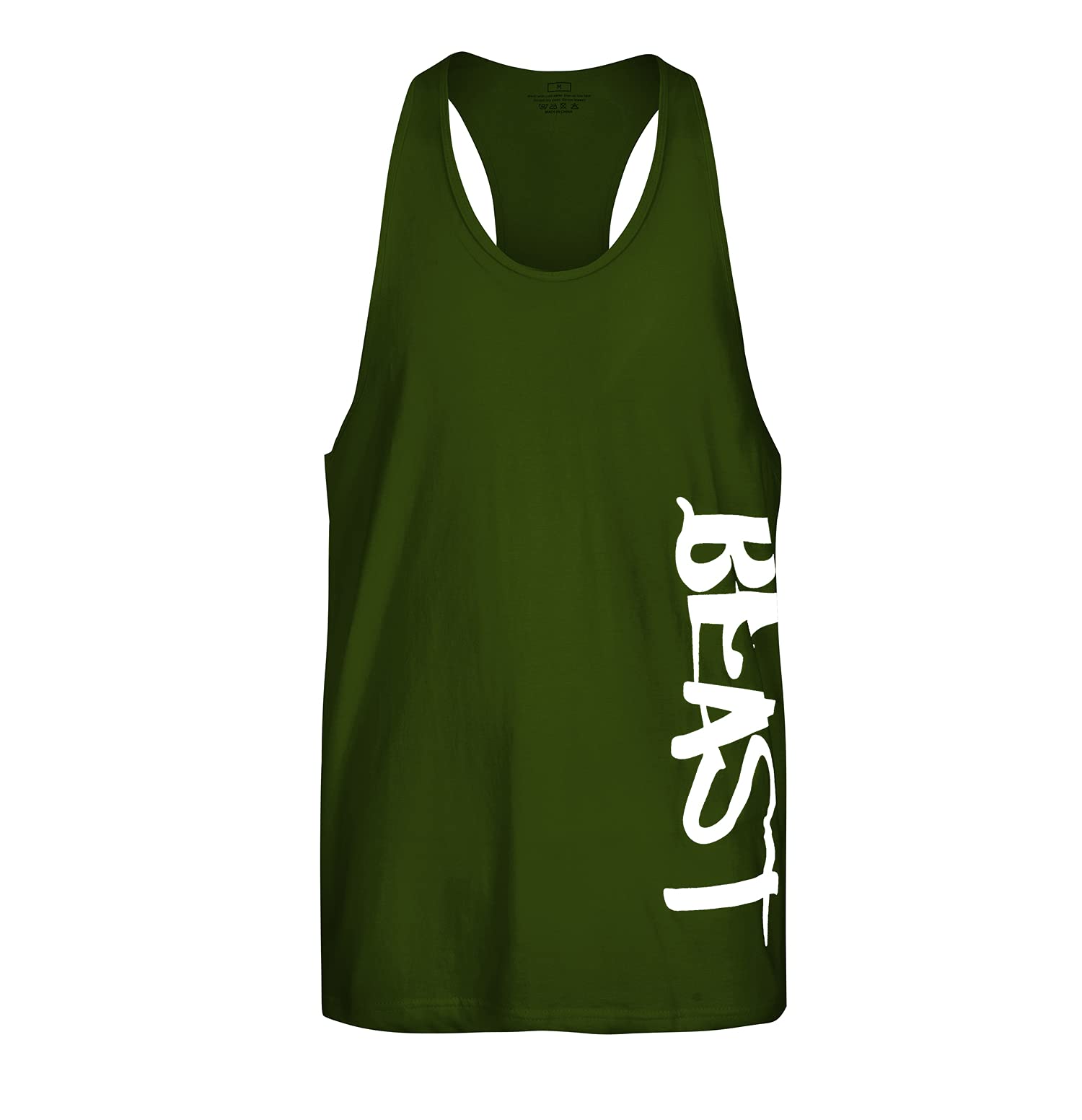 Beast Camisetas sin Mangas Elástica de Fitness Hombre Deportiva Culturismo Tank Top