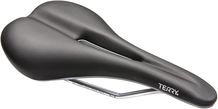 Terry Raven Bike Saddle - Bicycle Seat for Men & Women - Flexible & Comfortable, Syntethic Dura-Tek Cover - Black
