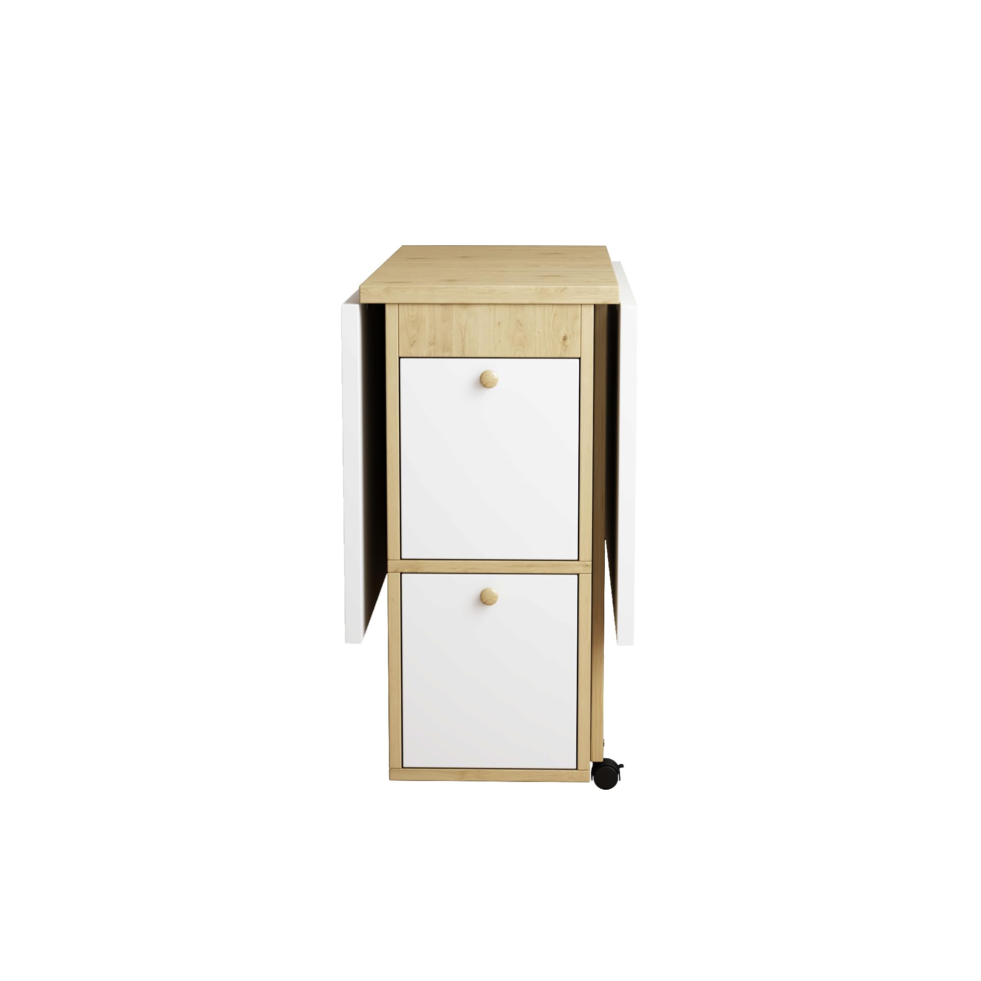 Sapgaks Ensemble Table à Manger et Chaises Pliantes 120×80×75cm Blanc Chêne 4 Chaises