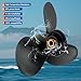 VRIWOY Boat Propeller for Suzuki Engines 13×19 13 3/4×17 13 3/4×19 13 3/4×21 OEM Upgrade Aluminum Outboard Motors 50-140HP 15Spline Tooth RH (13 3/4Dia×19Pitch)