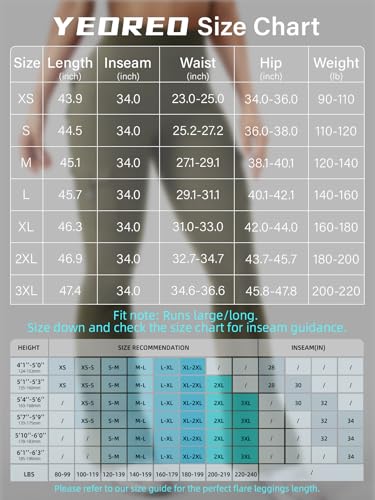 Image of YEOREO CoreFlex Women Workout Flare Leggings