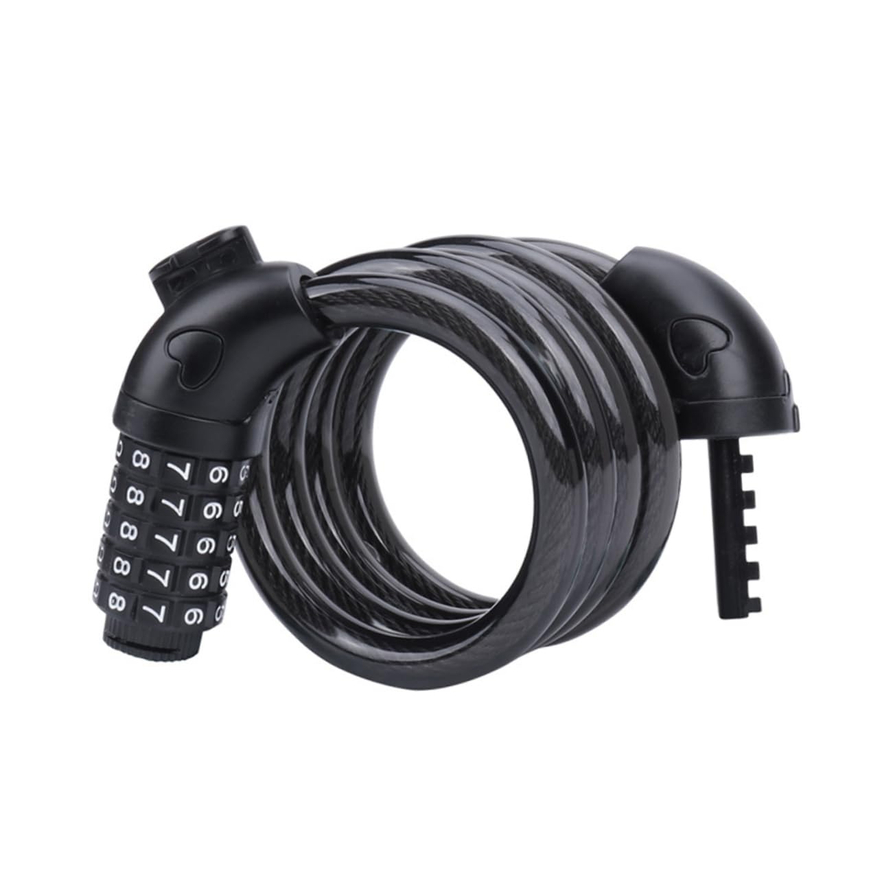 KESYOO Cable Combination Lock for Bikes Heavy Duty Password Security Lock Key Design for Bicycles Mountain Bikes Motorcycles and Scooters Black